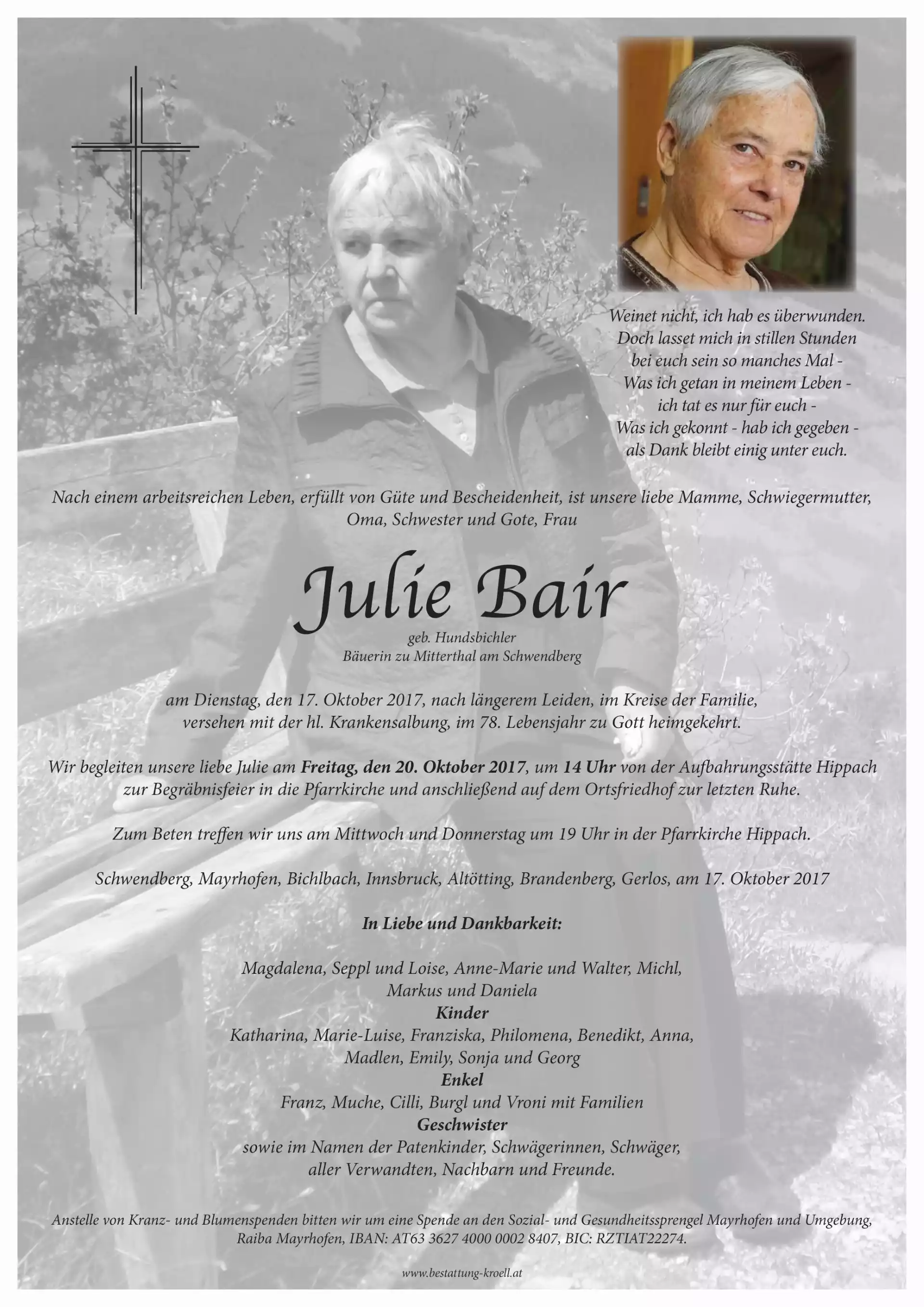 Parte von Julie Bair